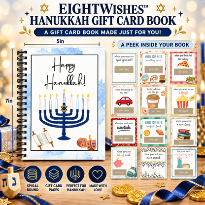 EightWishes™ Hanukkah Gift Card Book